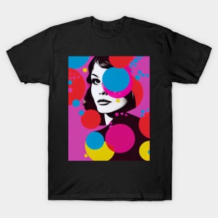 Modern woman in pop-art style T-Shirt